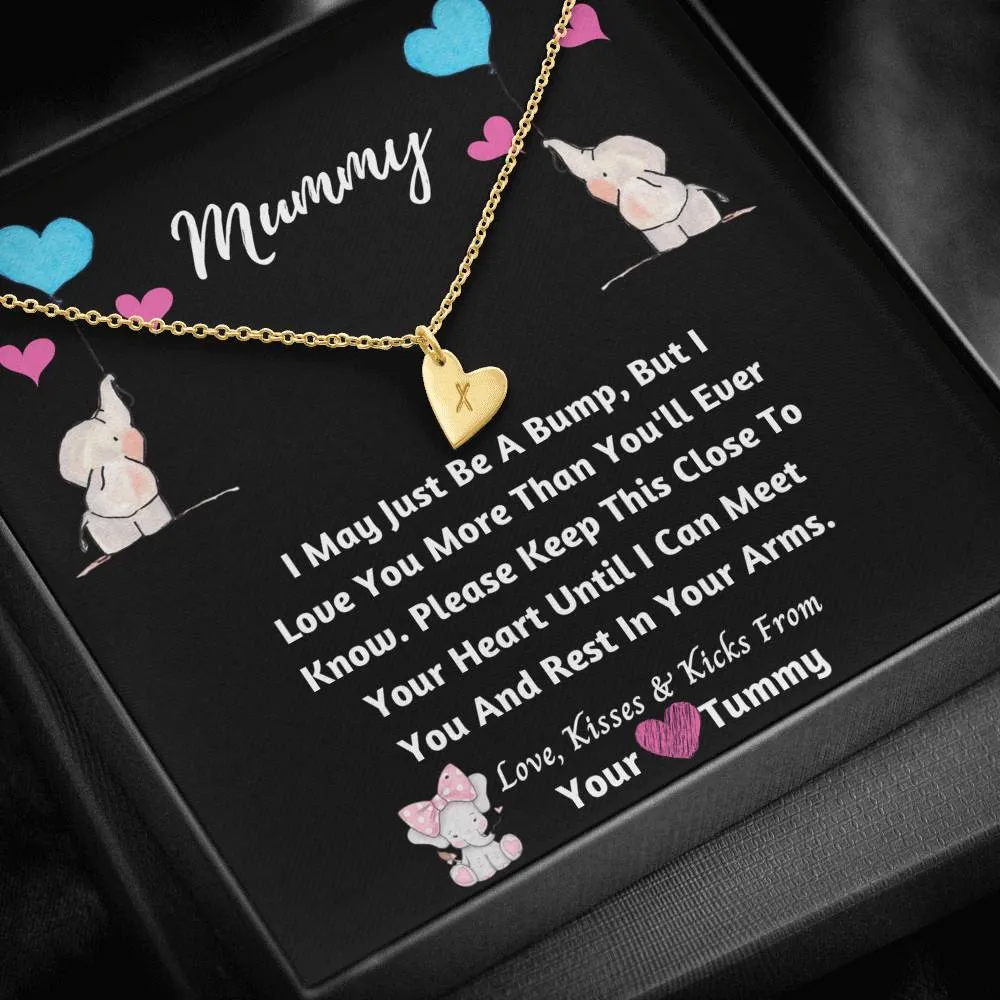 Mummy Hearts Necklace- I Love You From Your Tummy