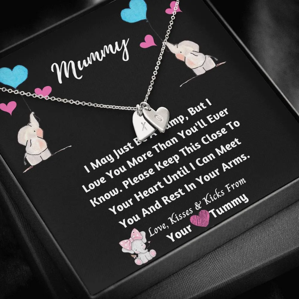 Mummy Hearts Necklace- I Love You From Your Tummy