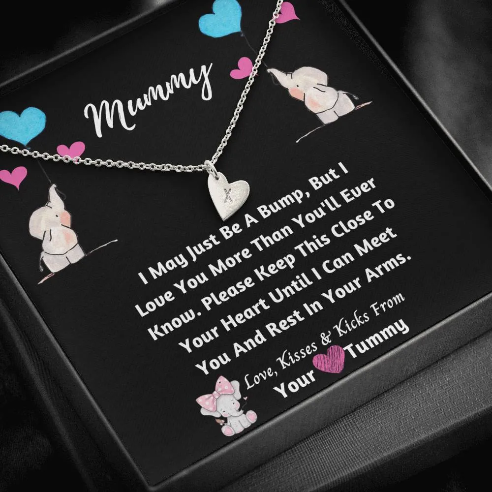 Mummy Hearts Necklace- I Love You From Your Tummy