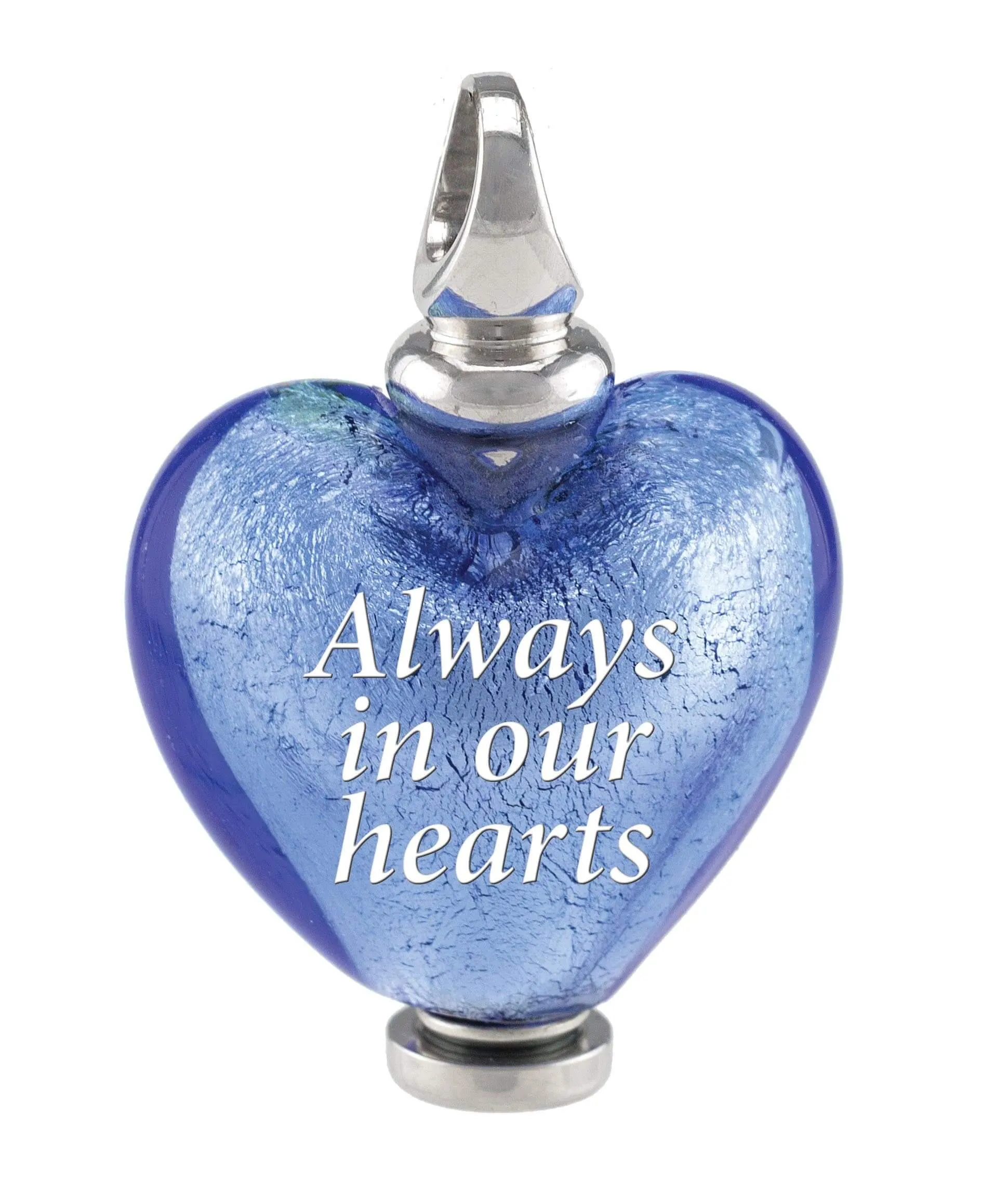 Murano Glass Heart Urn - September