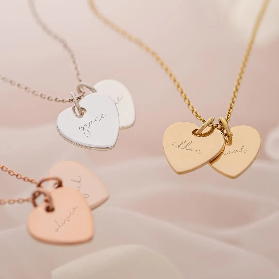 Mysha Personalized Eternal Initial Mixed Metal Heart Pendant