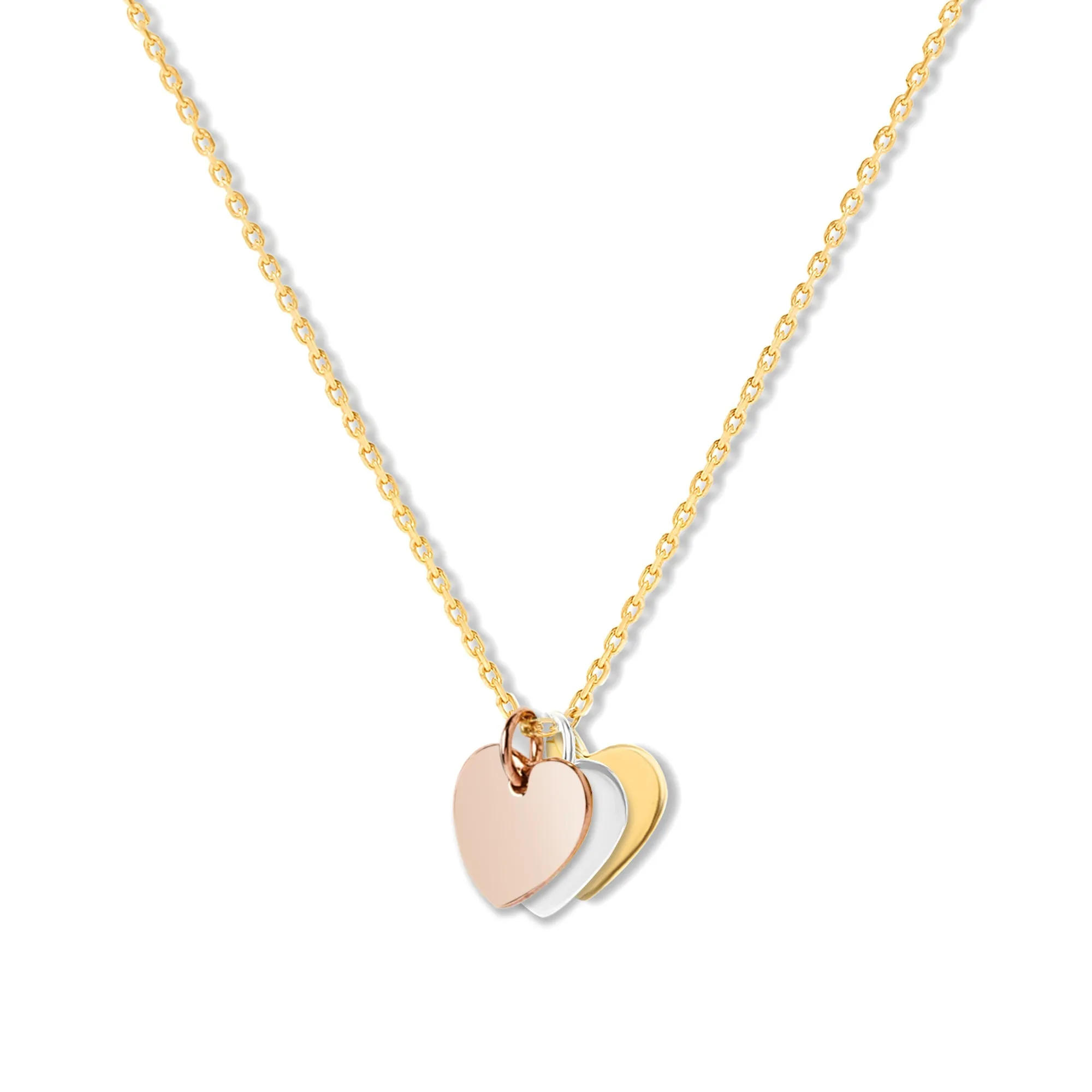 Mysha Personalized Eternal Initial Mixed Metal Heart Pendant