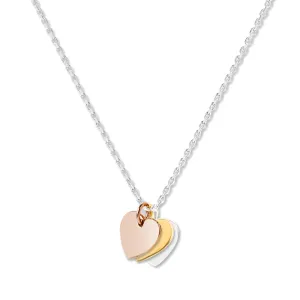 Mysha Personalized Eternal Initial Mixed Metal Heart Pendant
