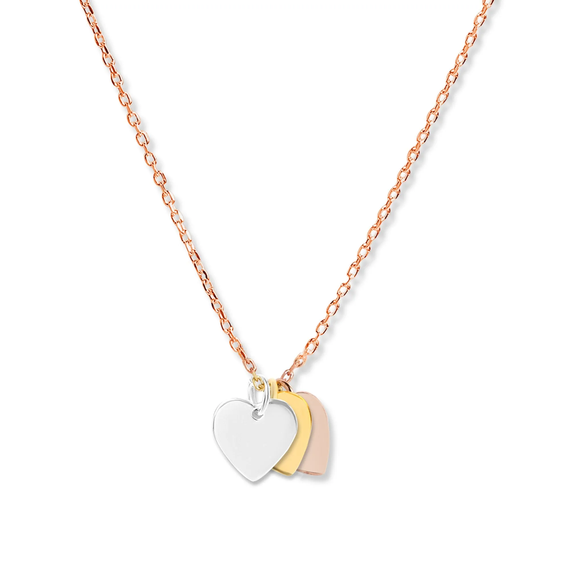 Mysha Personalized Eternal Initial Mixed Metal Heart Pendant