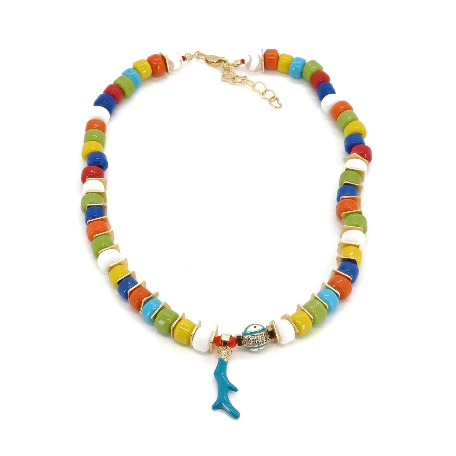 Mystic Energy Multicolor Evil Eye Choker Necklace