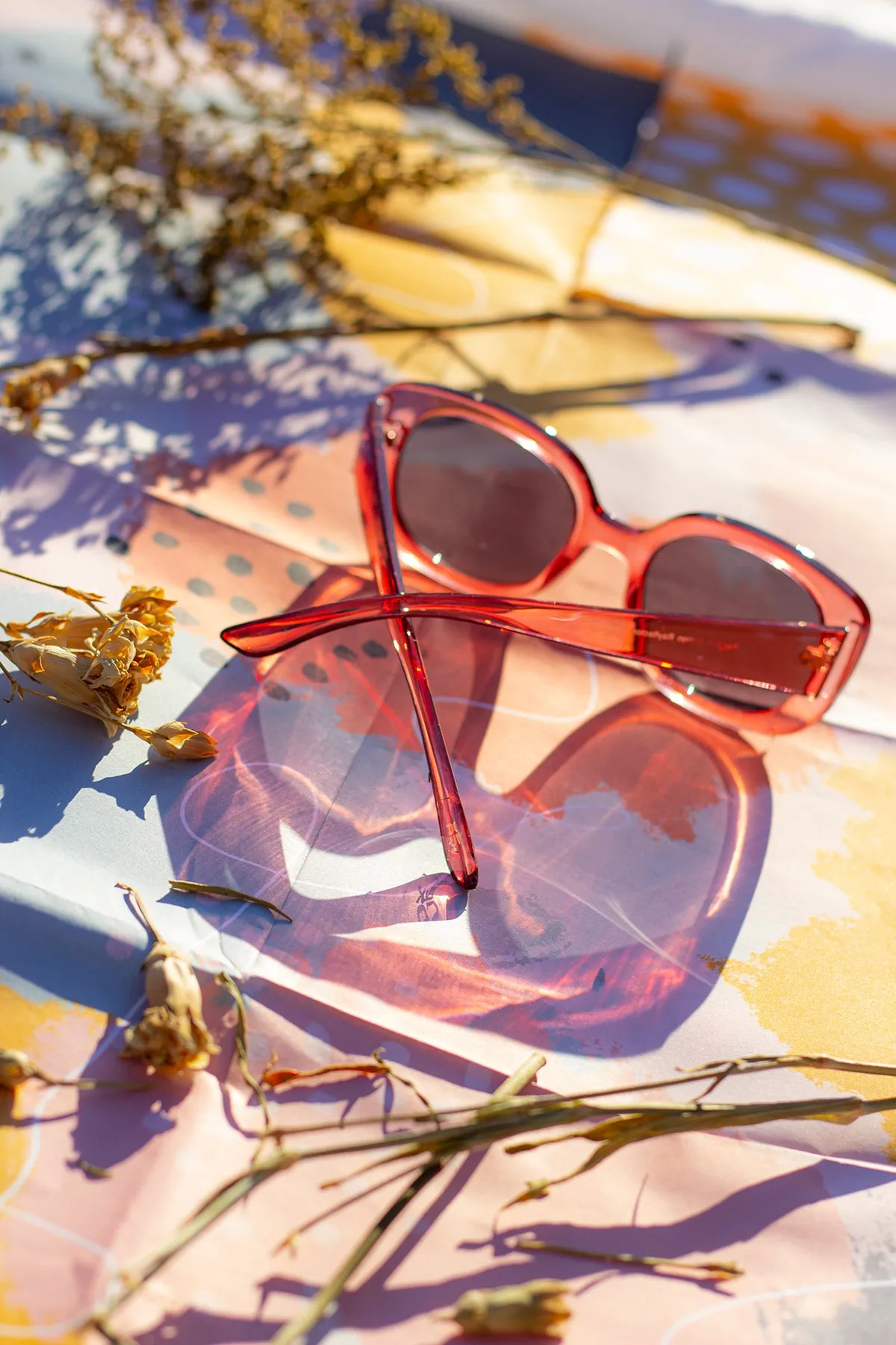 Narrow Oval Chunky Sunglasses