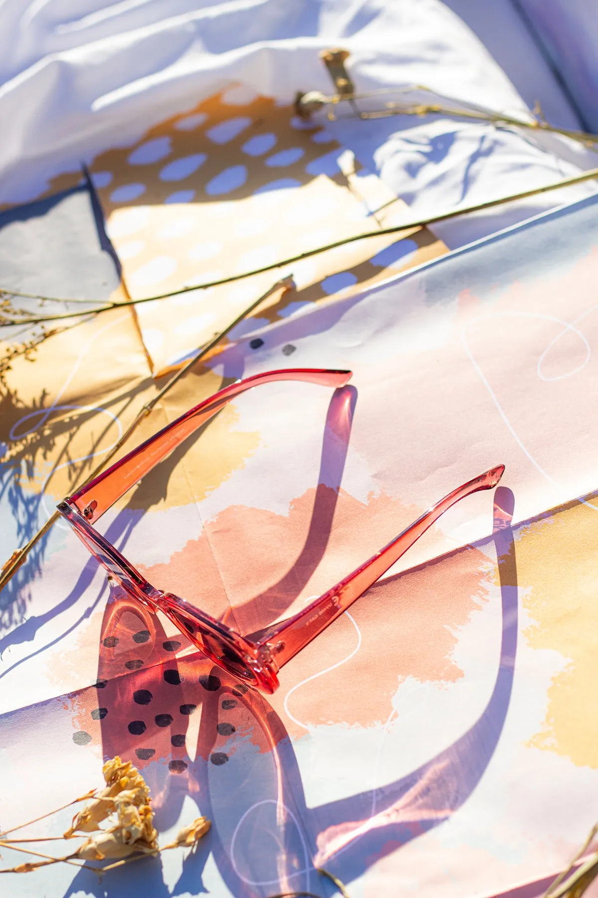 Narrow Oval Chunky Sunglasses