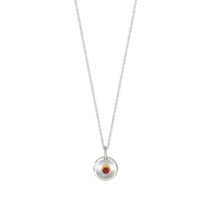 Natural Talent Birthstone Charm Necklace - January/ Garnet