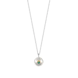 Natural Talent Birthstone Charm Necklace - May/ Emerald