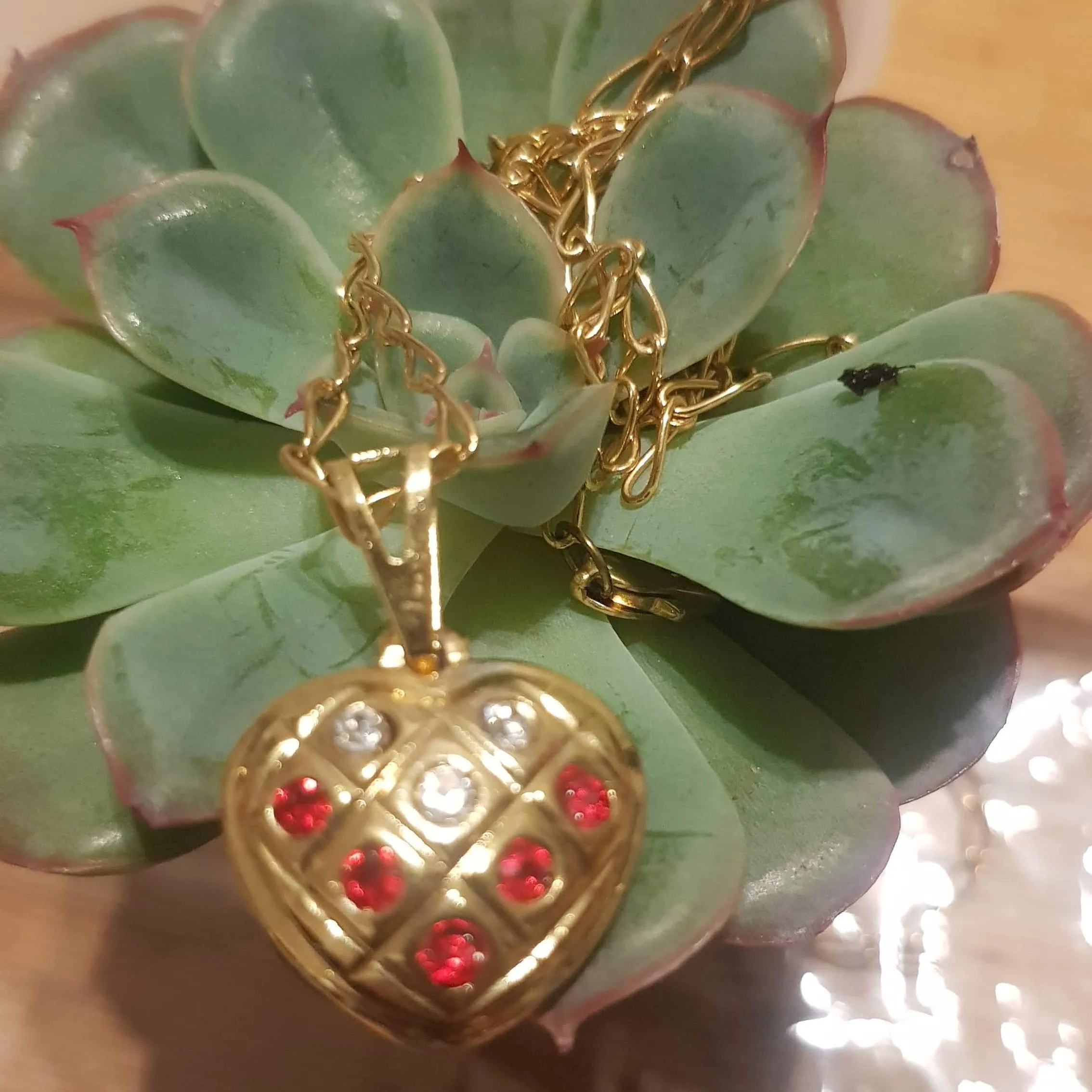 Necklace for women. Goldfilled pendant Heart Necklace for Woman