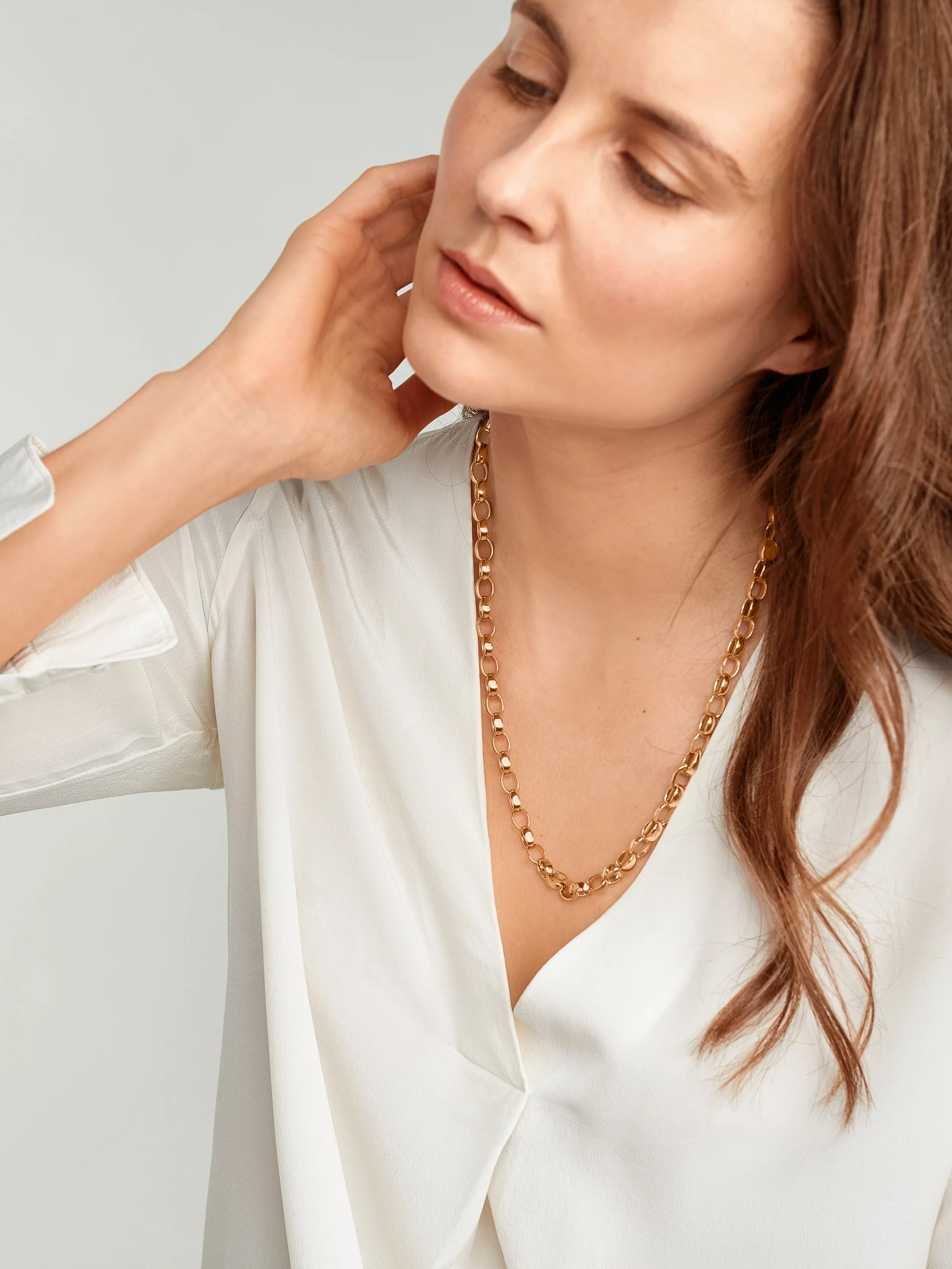 Necklace SIGNATURE 55 cm 18K rose gold