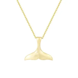 Necklace Whale Fin - Silver or Gold