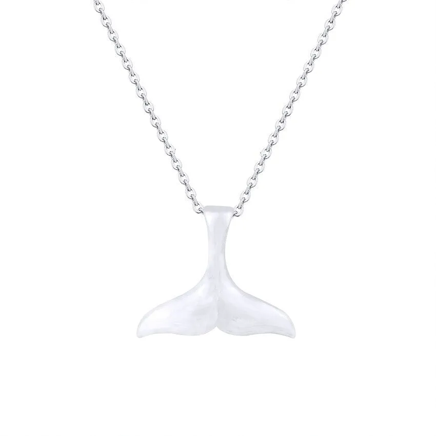 Necklace Whale Fin - Silver or Gold