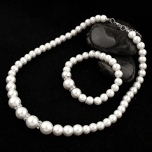 Newest Women Wedding Party Jewerly Set Simple Elegant Luxury Crystal Simulated