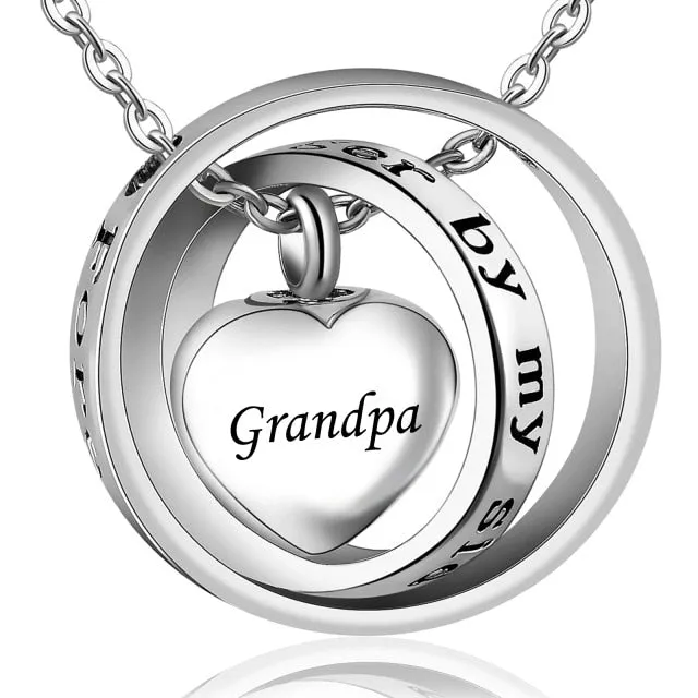 No Longer By My Side, Forever In My Heart Cremation Necklace