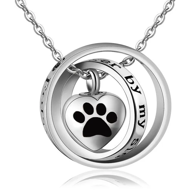 No Longer By My Side, Forever In My Heart Cremation Necklace