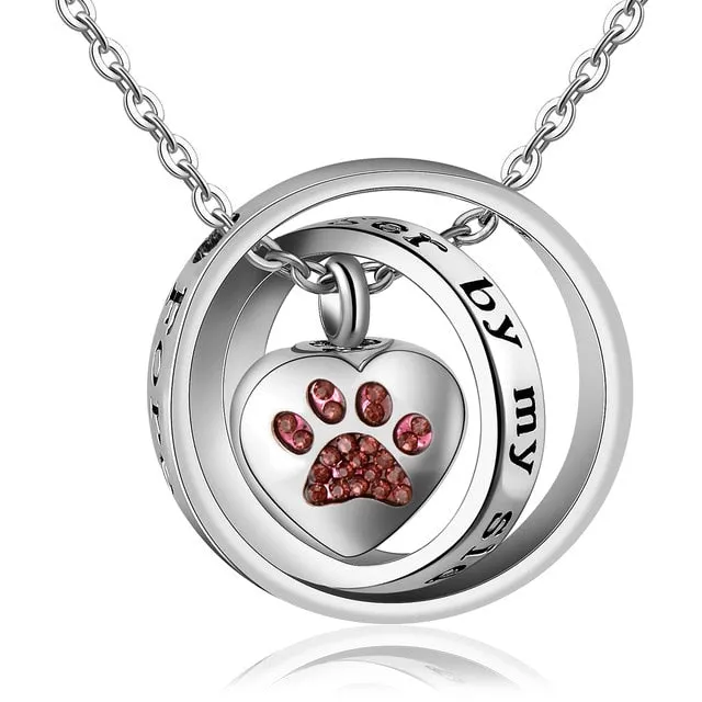 No Longer By My Side, Forever In My Heart Cremation Necklace
