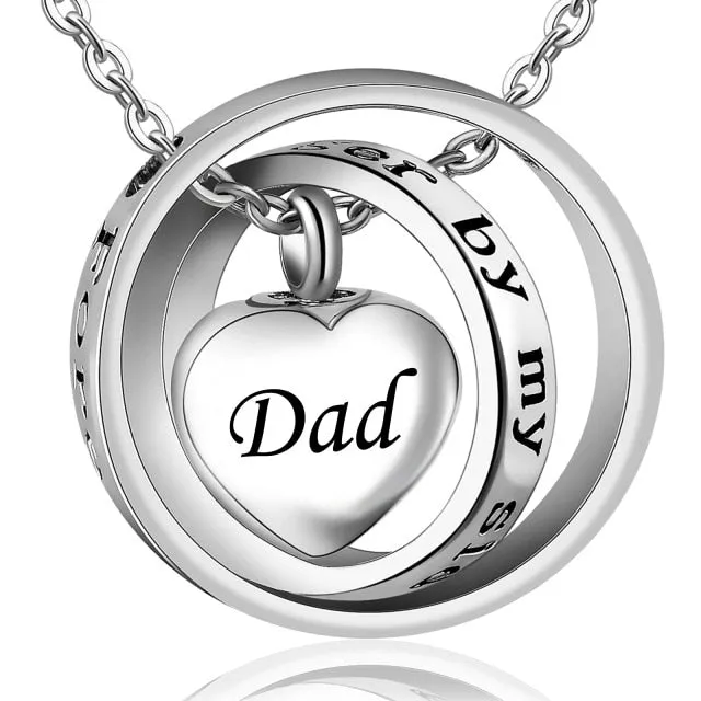 No Longer By My Side, Forever In My Heart Cremation Necklace