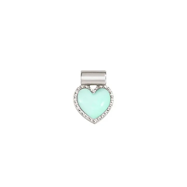 Nomination SeiMia Pendant, Turquoise Heart, Silver & Enamel