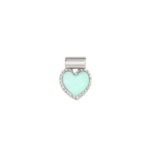 Nomination SeiMia Pendant, Turquoise Heart, Silver & Enamel