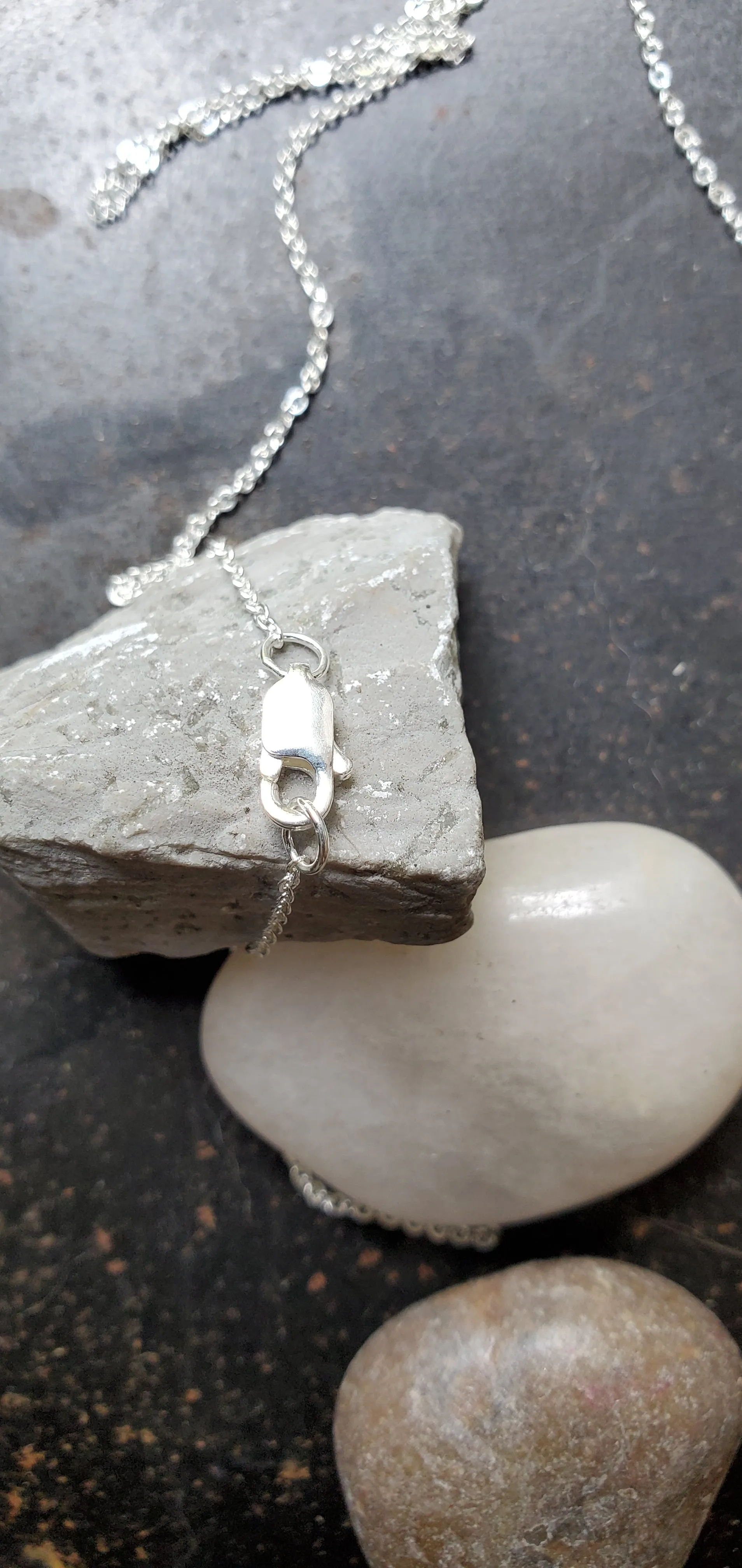 November Birthstone Sterling Silver Necklace (Citrine)