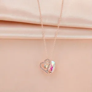 Ocean Heart Birthstone Necklace for the 12 Zodiac Signs