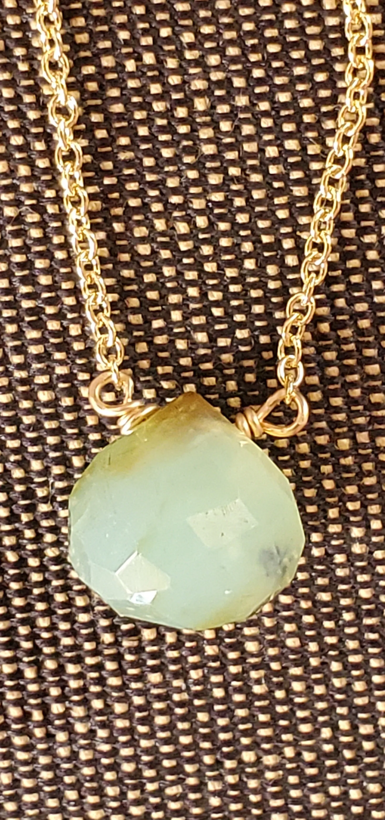 October Birthstone Gold-Filled Necklace (Opal)
