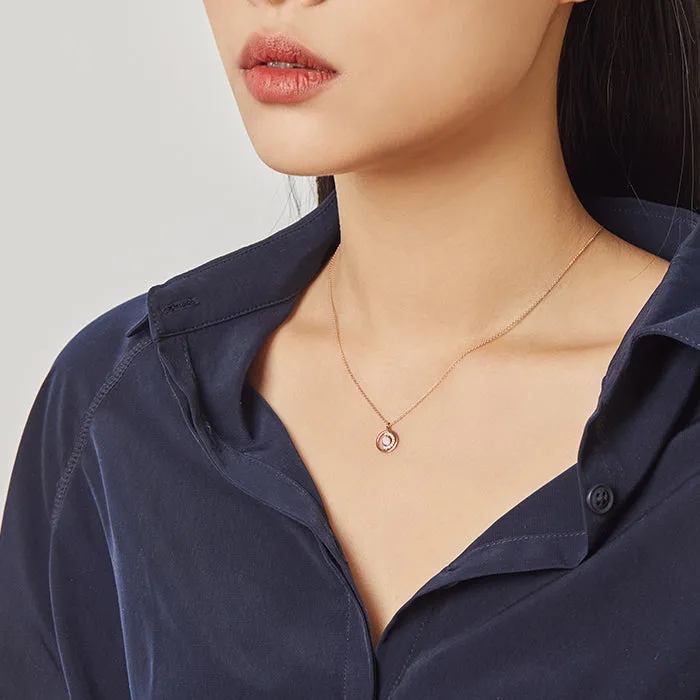 [October Birthstone] Petite D.D Gold Necklace JDRNRWS120W
