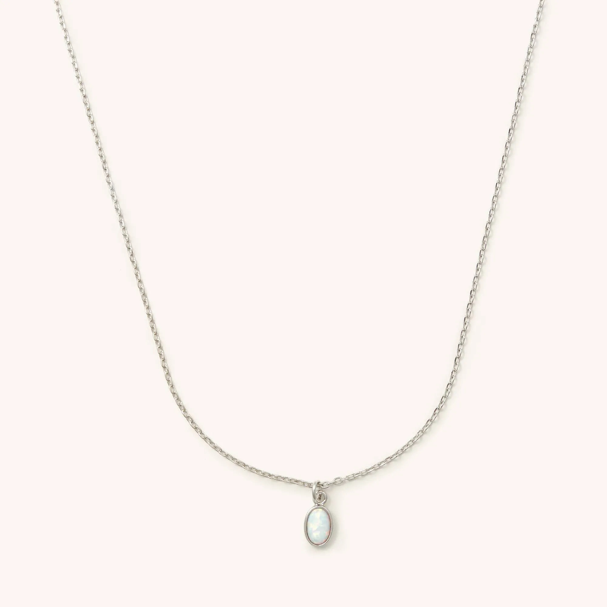 Opal Necklaces: Silver