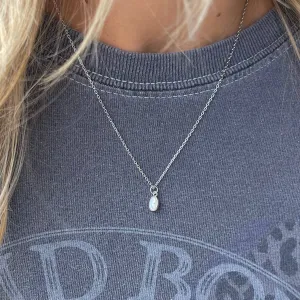 Opal Necklaces: Silver