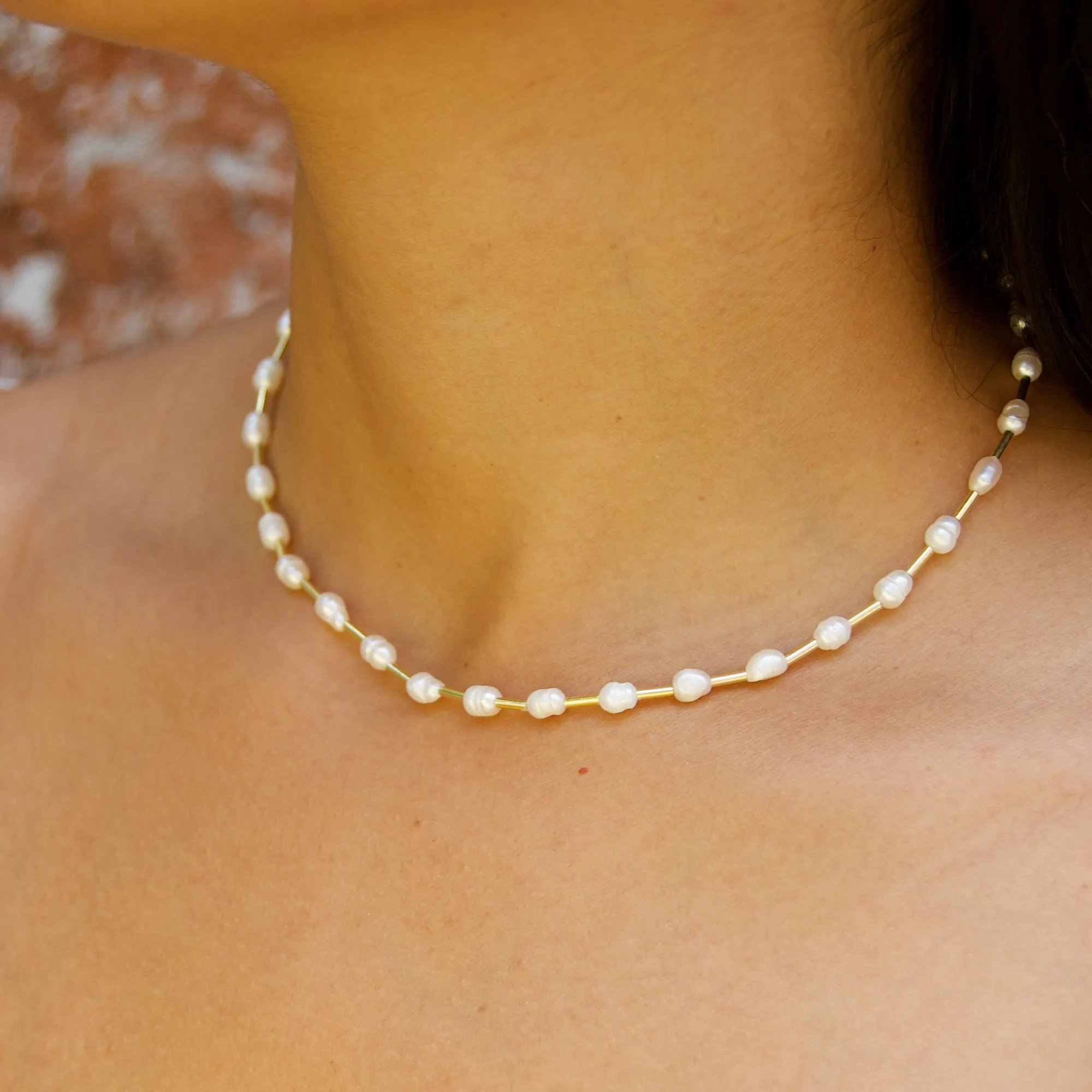 Organic Pearl Necklace