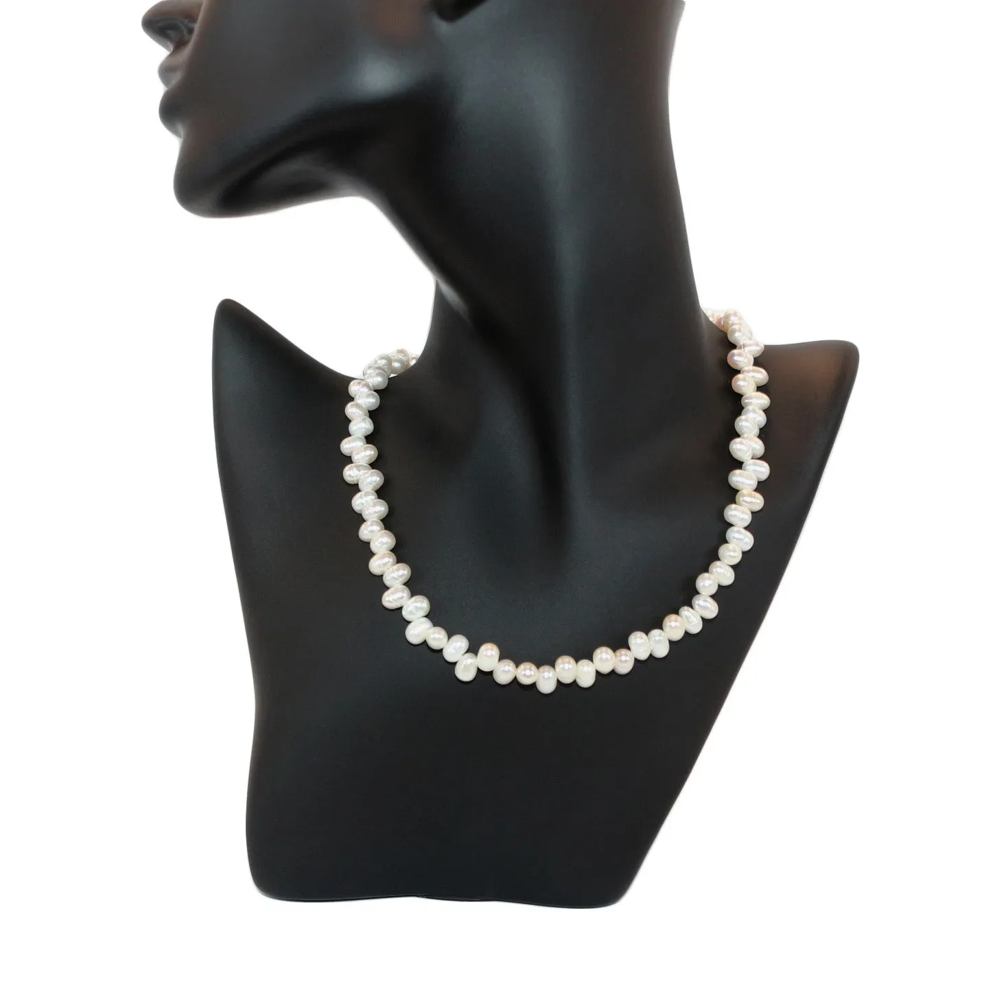Oval Freshwater Pearl Necklace