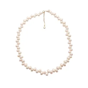 Oval Freshwater Pearl Necklace