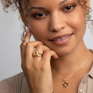Oversize Chain Ring - 18K Gold Vermeil