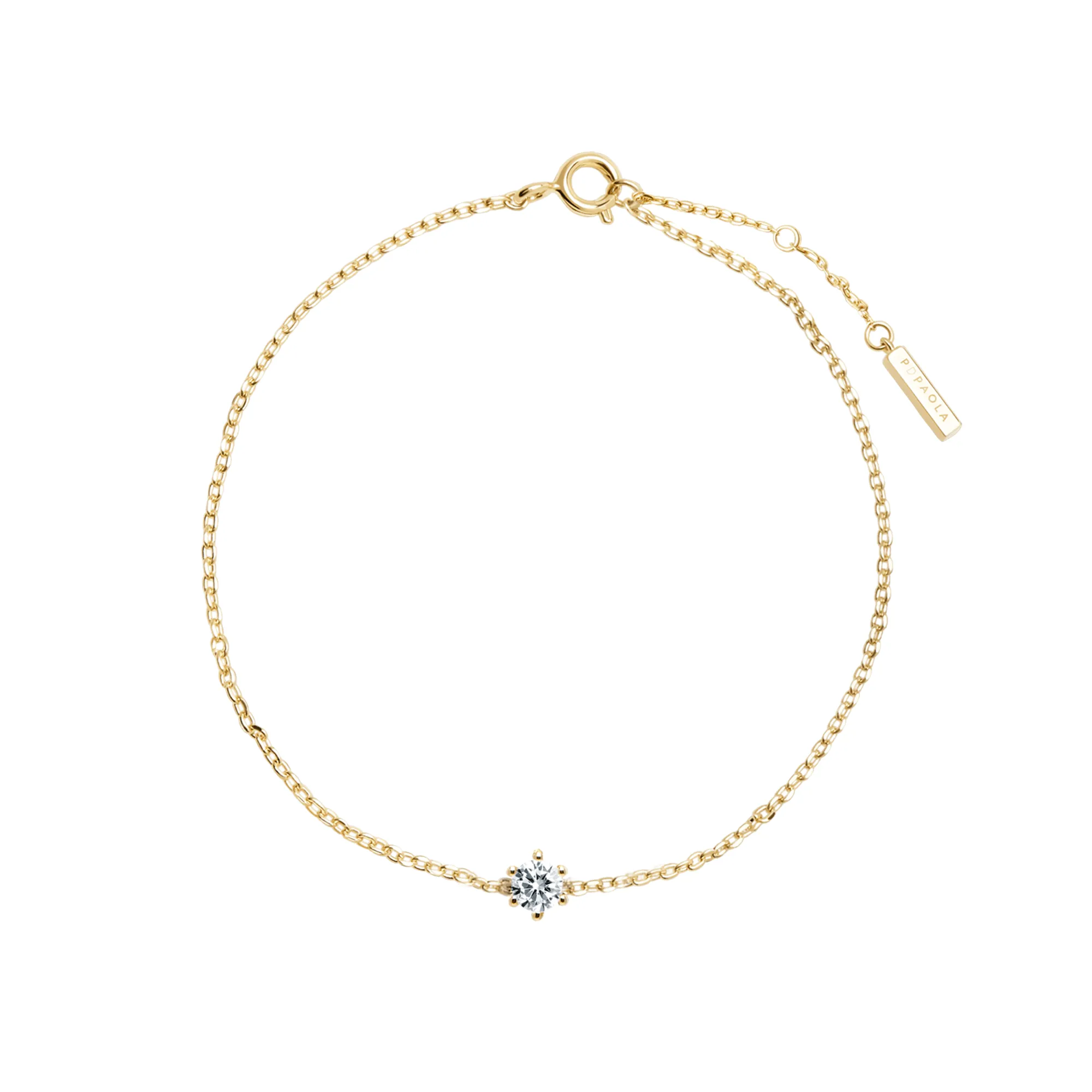 P D PAOLA | White Solitary Bracelet