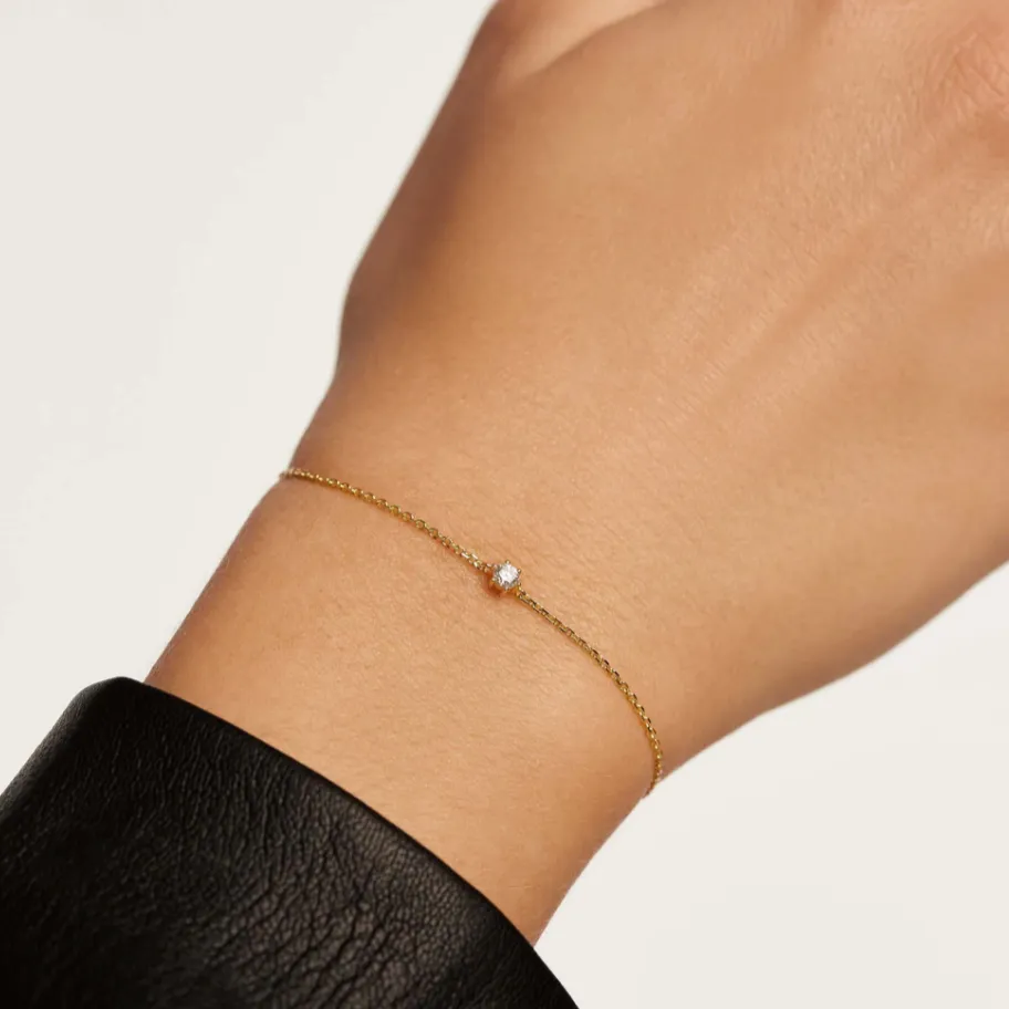 P D PAOLA | White Solitary Bracelet