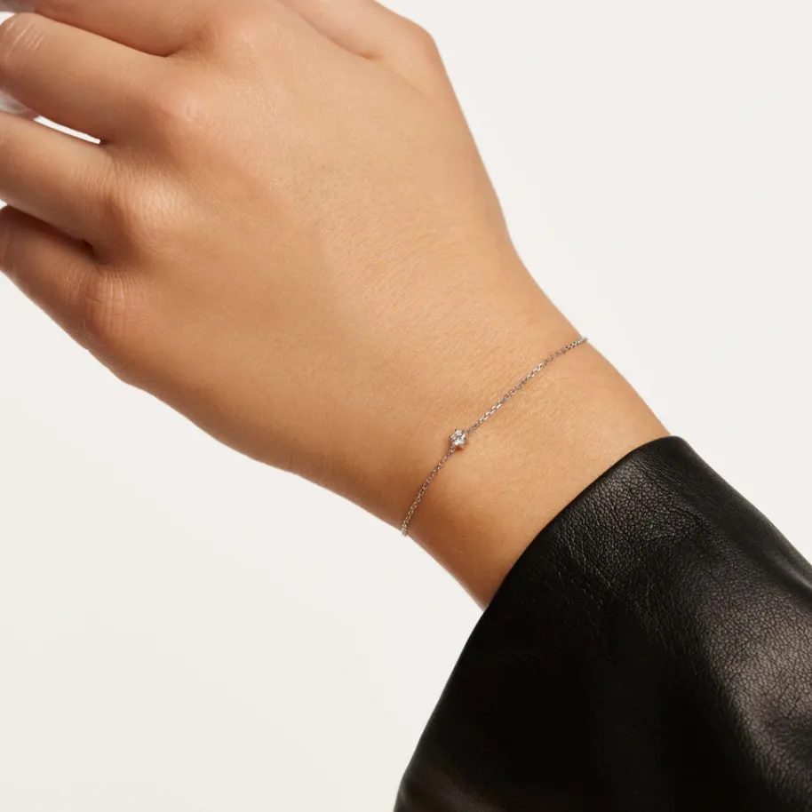 P D PAOLA | White Solitary Bracelet