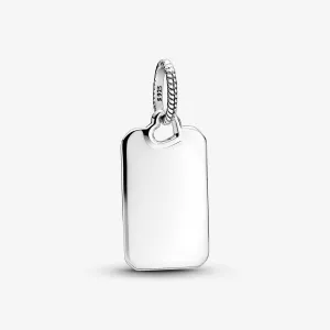Pandora Engravable Rectangle Tag Pendant