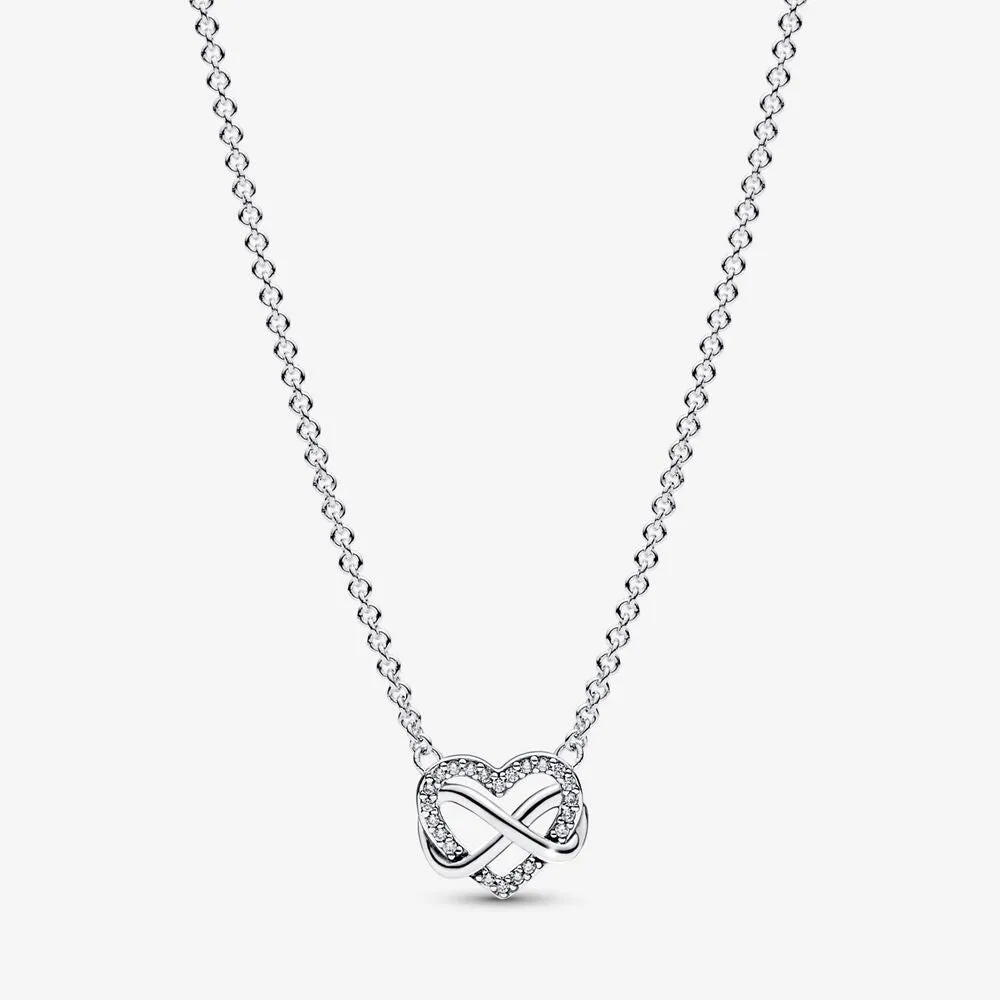 Pandora Sparkling Infinity Heart Collier Necklace