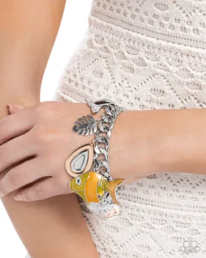 Paparazzi Fish Frenzy - Orange Bracelet (2025 February Empower Me Pink Week 2)