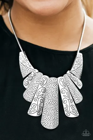 Paparazzi - Untammed -  Silver Necklace