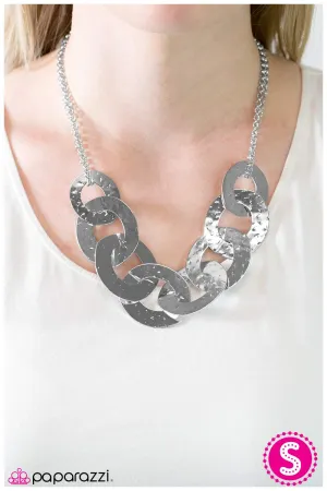 Paparazzi - Wonderfully Wicked  Silver Necklace