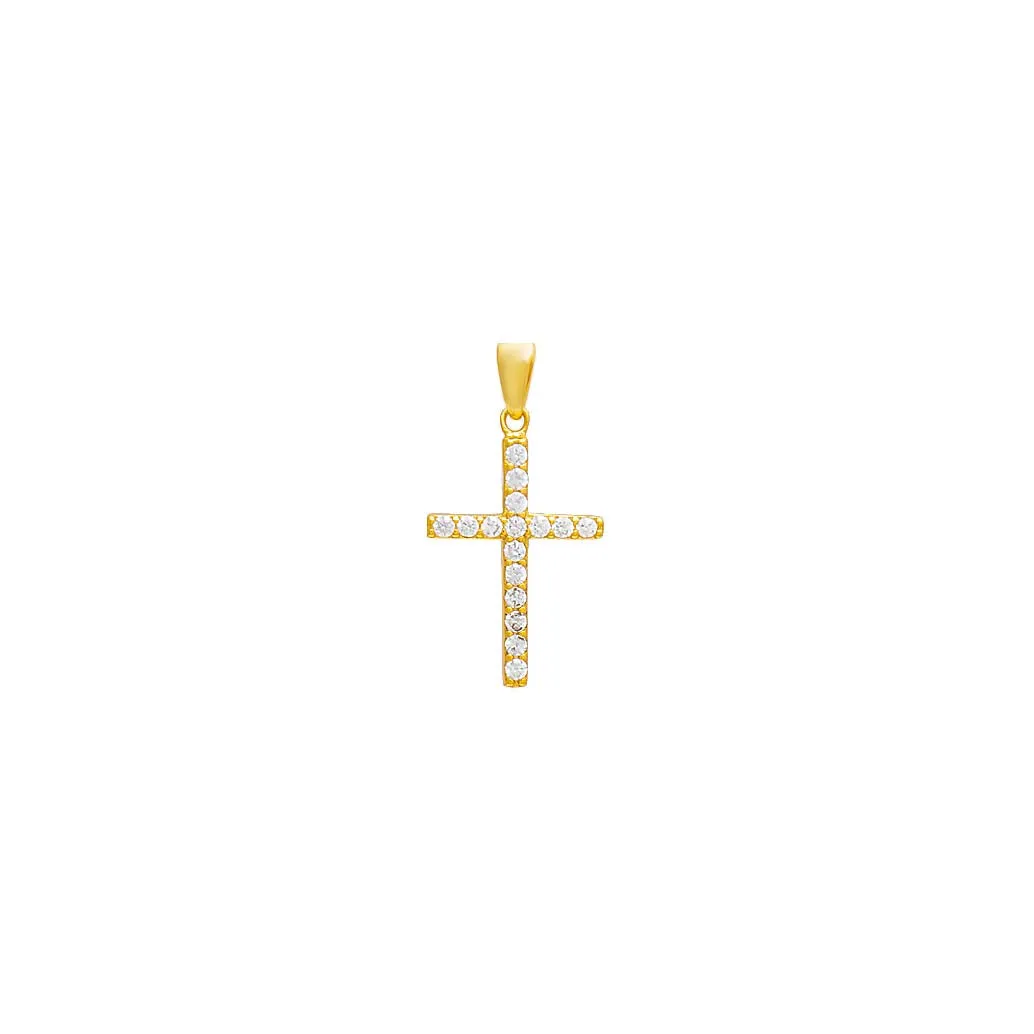 Pave Cross Necklace Charm