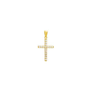 Pave Cross Necklace Charm