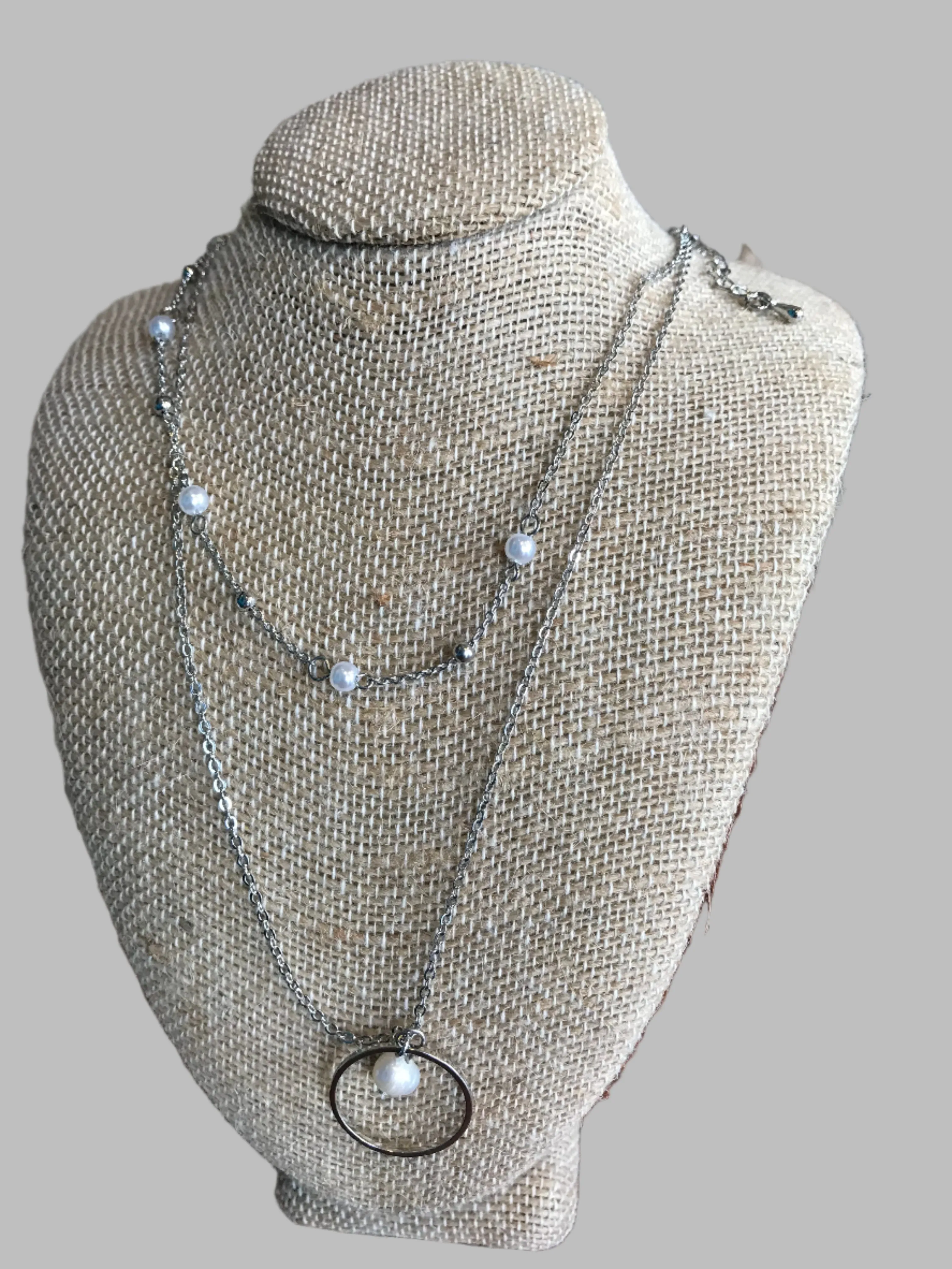 Pearl Circle Necklace Bundle