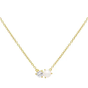 Pearl CZ Necklace