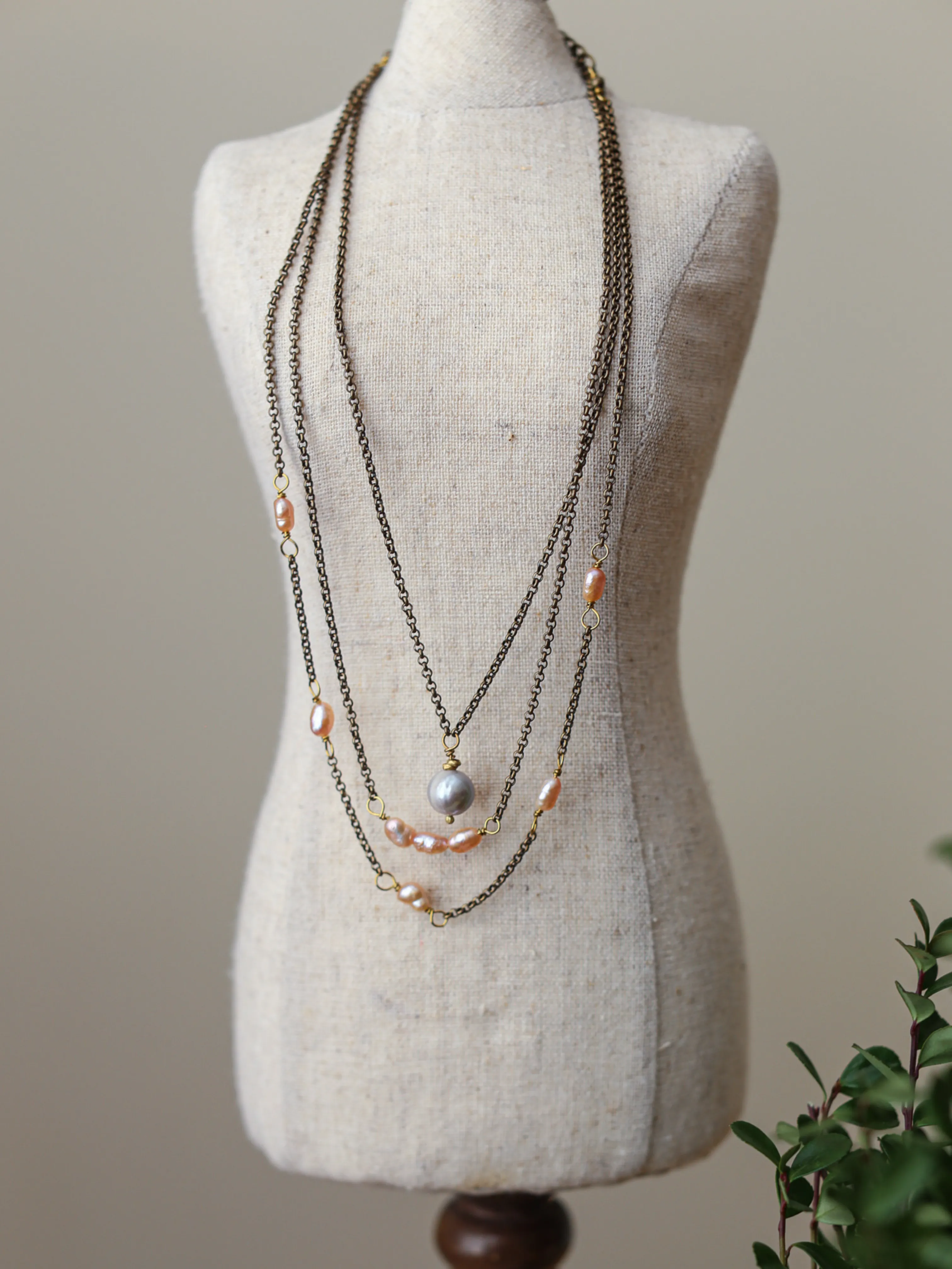 Pearl Necklace Trio