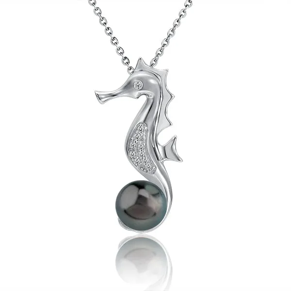 Pearl Seahorse Pendant by Alamea