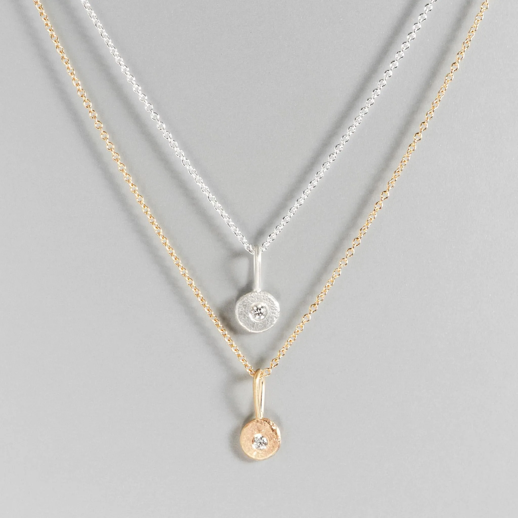 Pebble Charm in 14k Yellow Gold