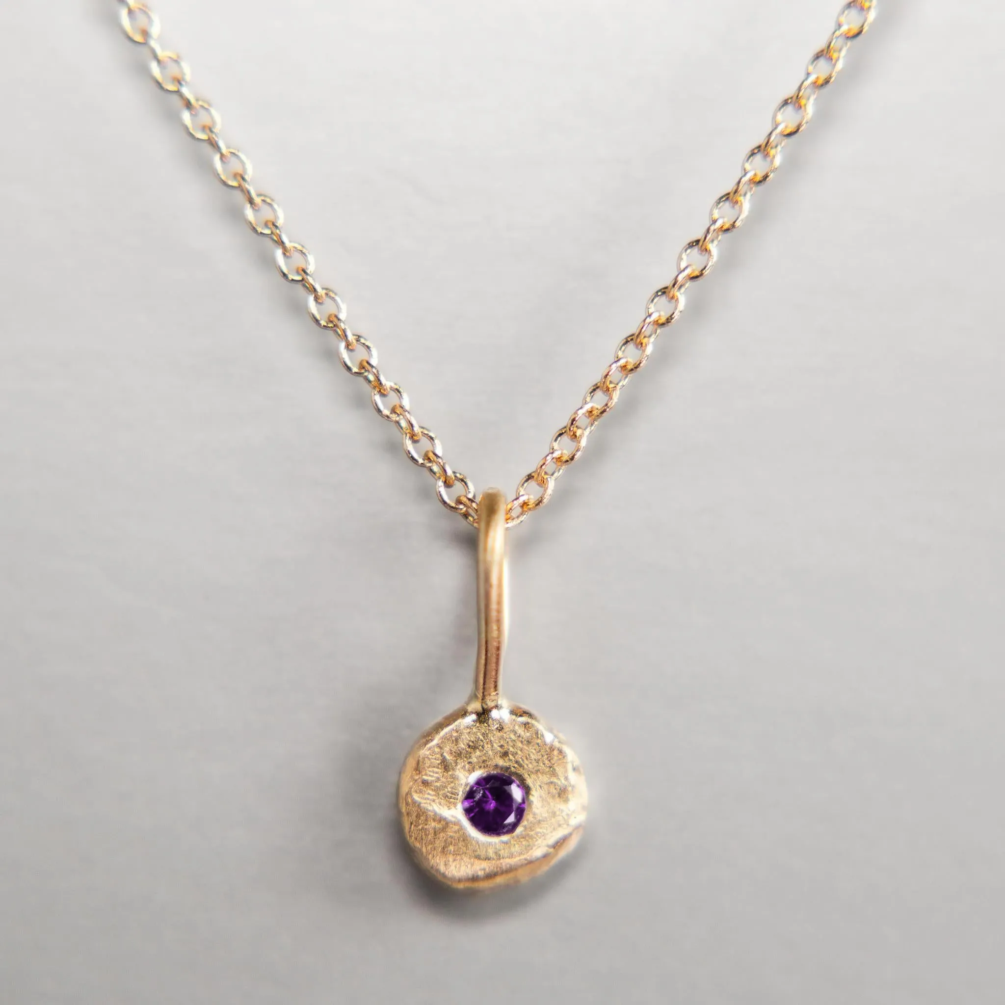 Pebble Charm in 14k Yellow Gold
